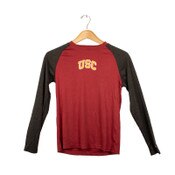 USC Trojans Youth Boys Heather Astoria Raglan Long Sleeve T-Shirt